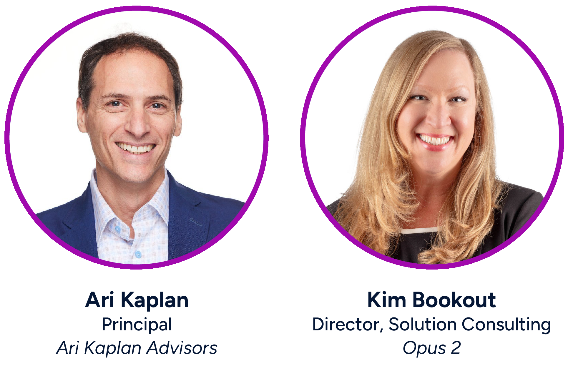 Kim Bookout and Ari Kaplan-purple